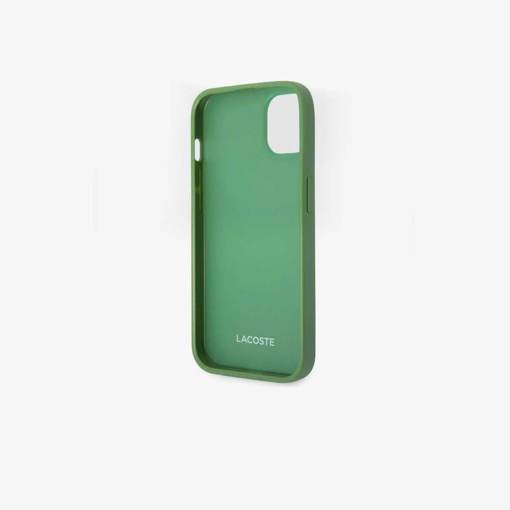 Lacoste Petit Pique Effect iPhone 14 Plus Case Estragon | IPK-291450