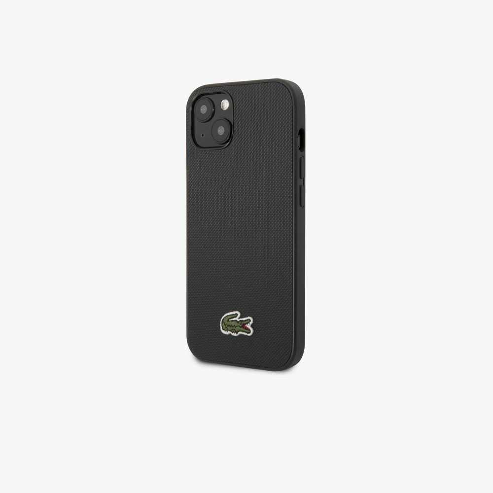 Lacoste Petit Pique Effect iPhone 14 Plus Case Black | QGI-314892