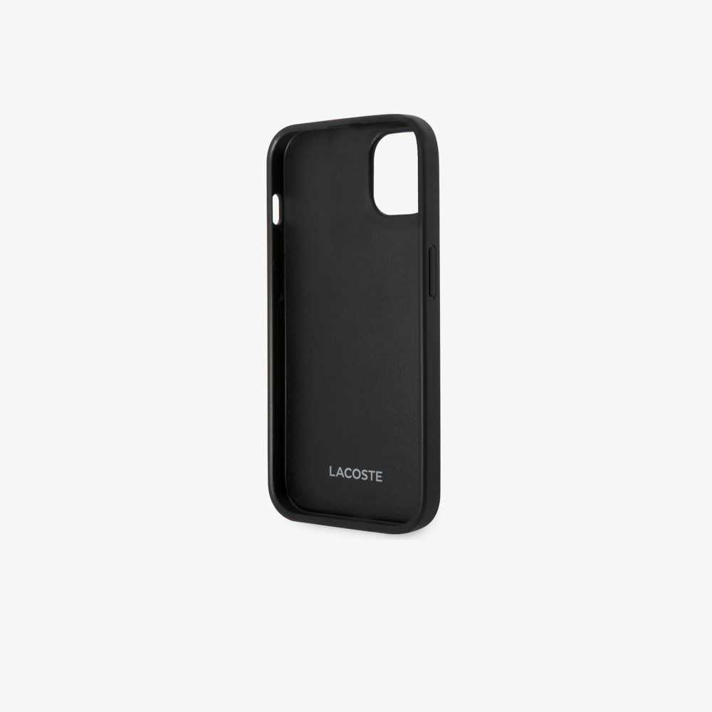 Lacoste Petit Pique Effect iPhone 14 Plus Case Black | QGI-314892