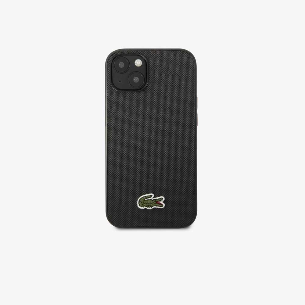 Lacoste Petit Pique Effect iPhone 14 Plus Case Black | QGI-314892