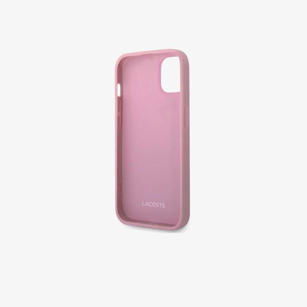 Lacoste Petit Pique Effect iPhone 14 Plus Case Parme | SHK-246591