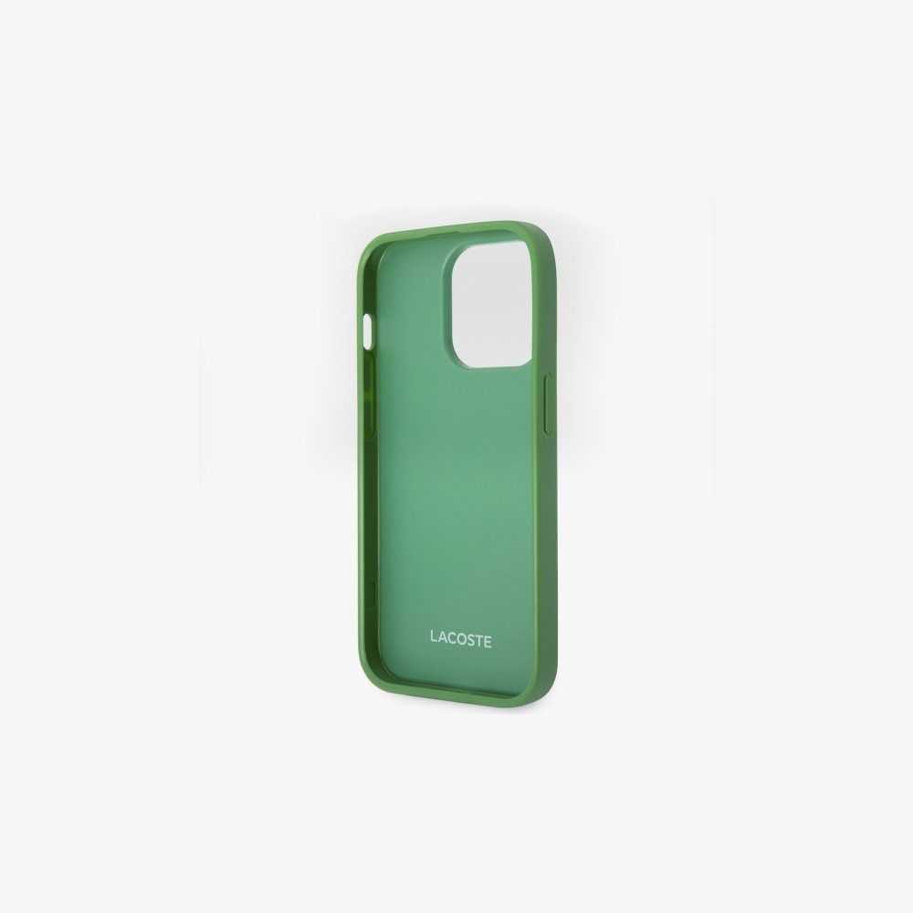 Lacoste Petit Pique Effect iPhone 14 Pro Case Estragon | CML-067985