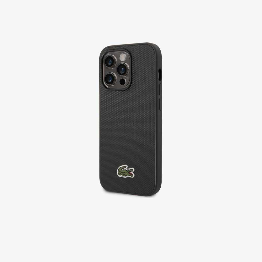 Lacoste Petit Pique Effect iPhone 14 Pro Max Case Black | EUH-893012