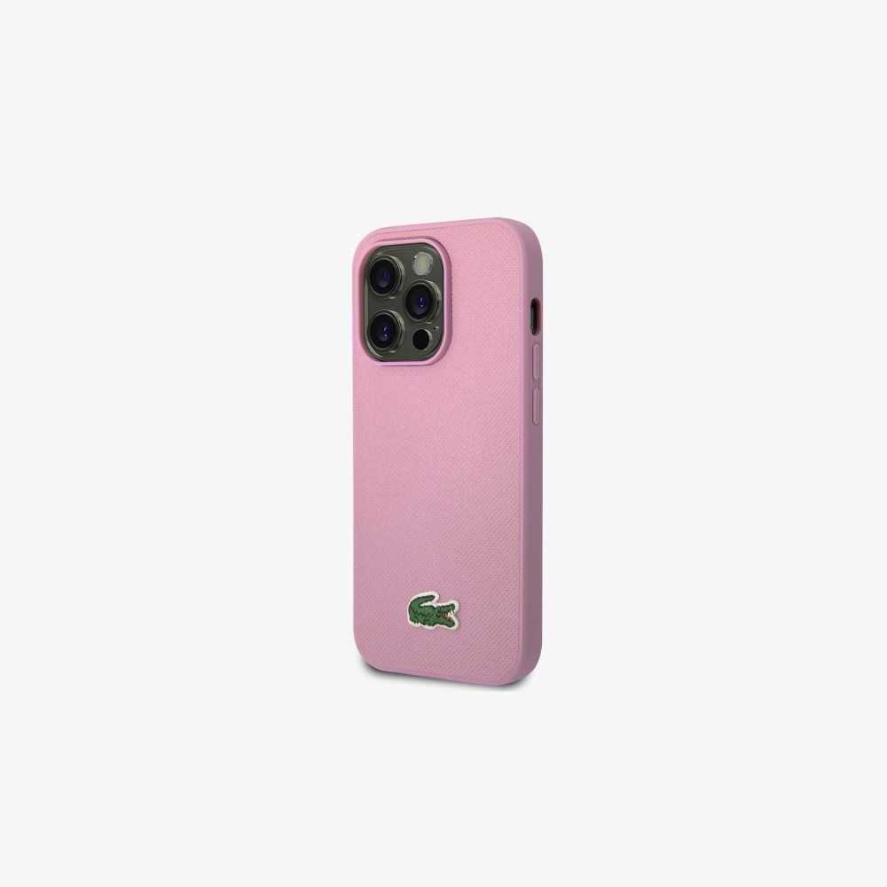 Lacoste Petit Pique Effect iPhone 14 Pro Case Parme | KGI-297386