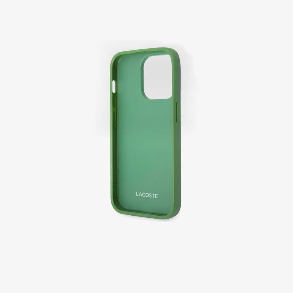 Lacoste Petit Pique Effect iPhone 14 Pro Max Case Estragon | PXO-514703