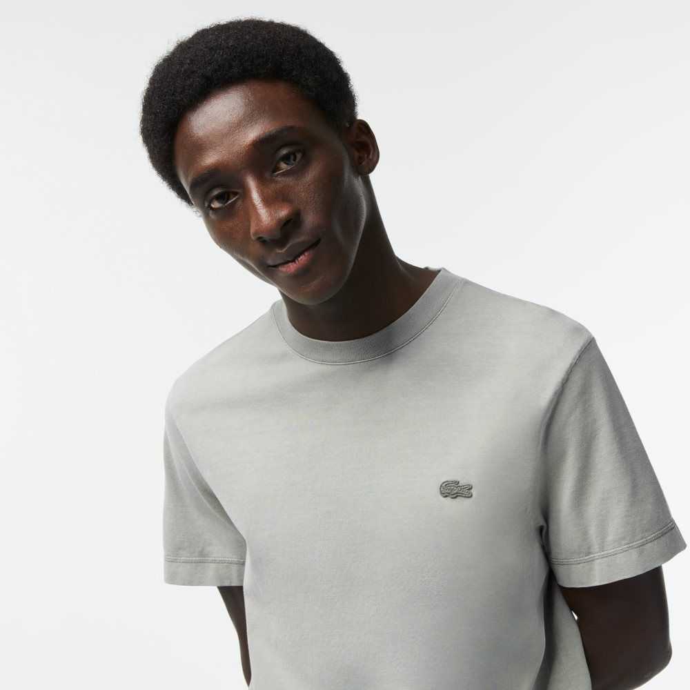 Lacoste Plain Organic Cotton T-Shirt Light Green | TEQ-976014