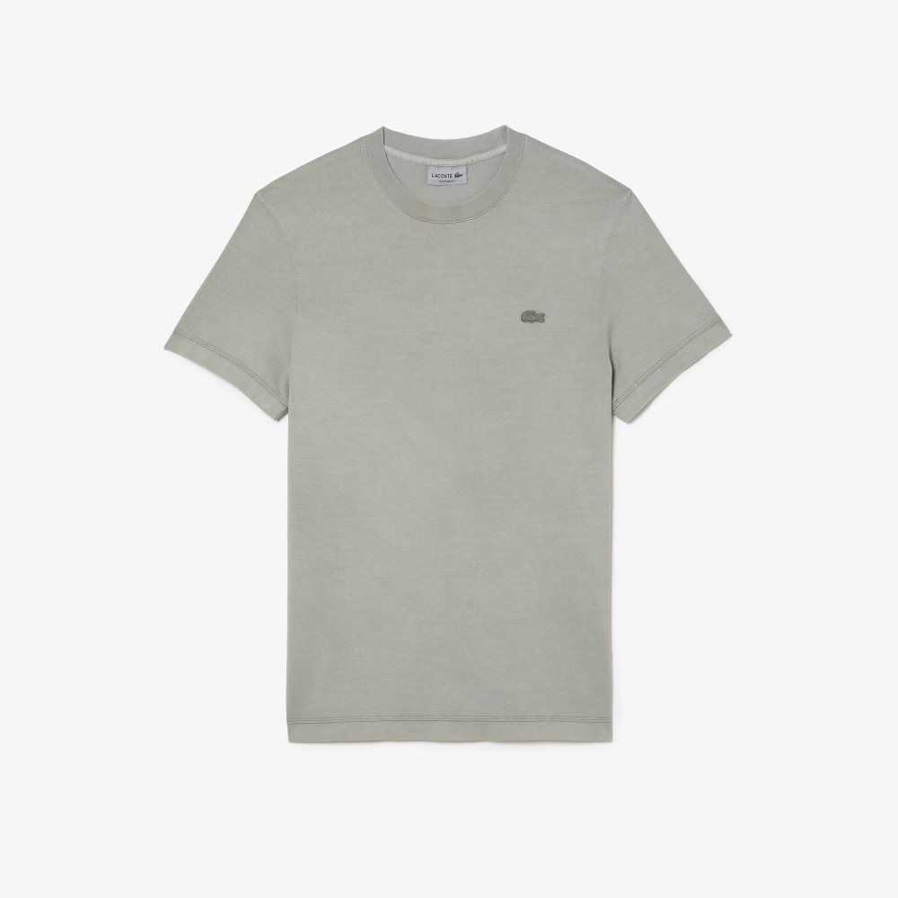 Lacoste Plain Organic Cotton T-Shirt Light Green | TEQ-976014