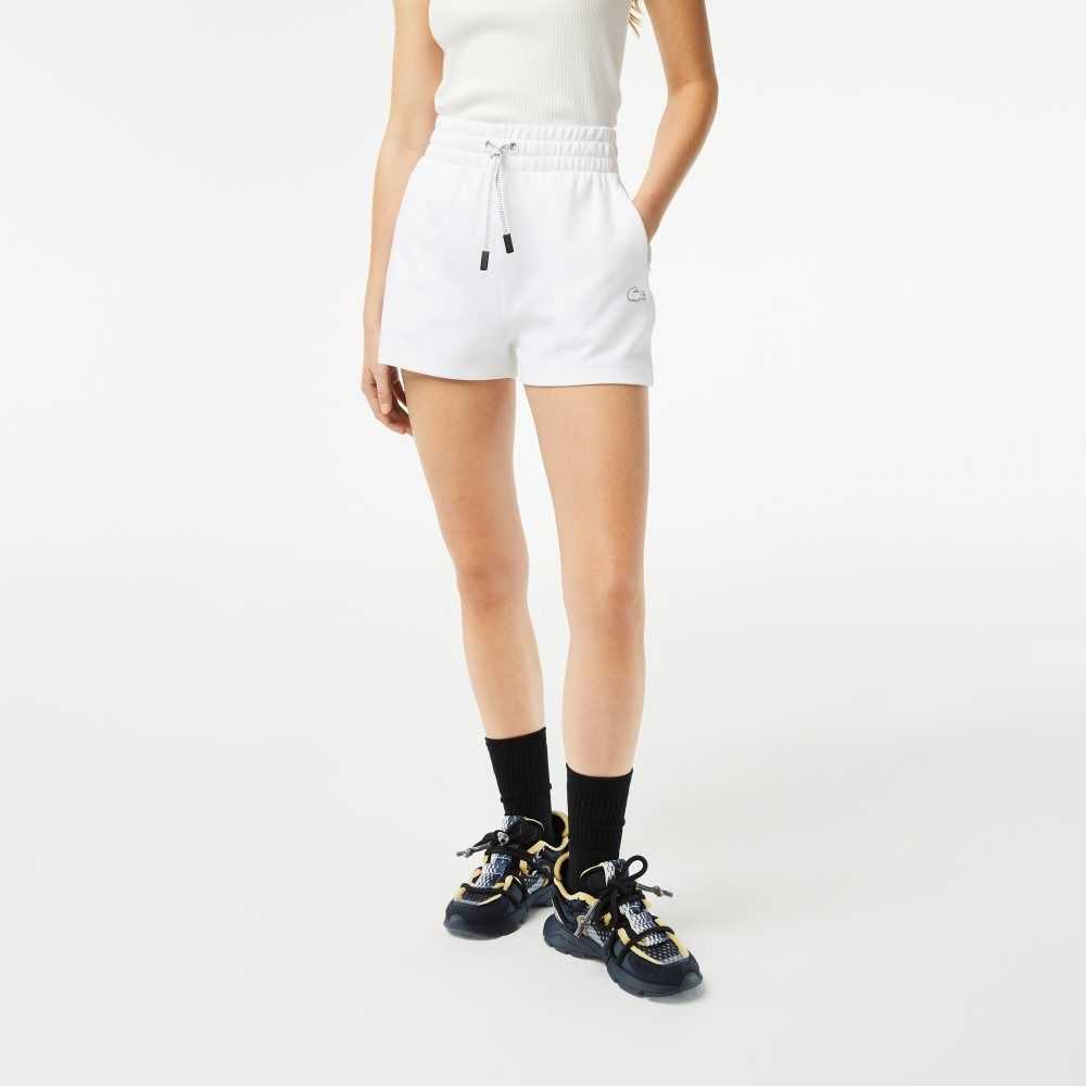 Lacoste Plain Shorts White | ZGH-803597