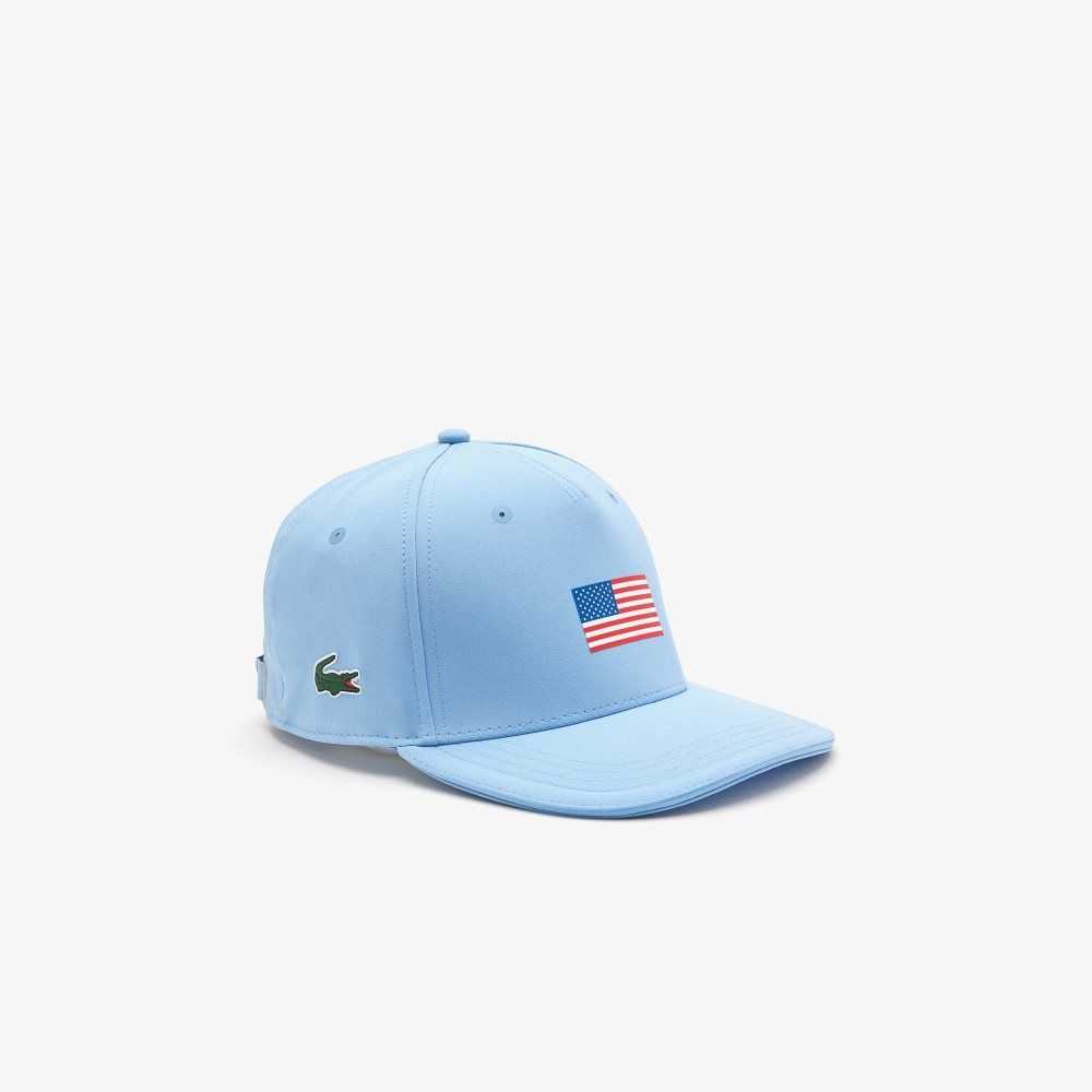 Lacoste Presidents Cup SPORT American Flag Adjustable Cap Blue | ZDB-203865