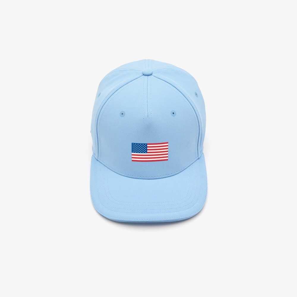 Lacoste Presidents Cup SPORT American Flag Adjustable Cap Blue | ZDB-203865