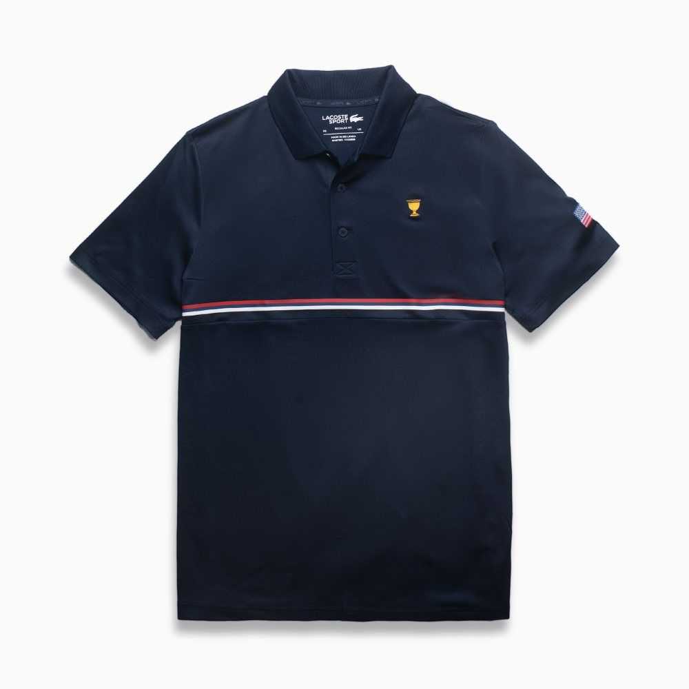 Lacoste Presidents Cup SPORT Polo Navy Blue / Red / White | DPT-784052