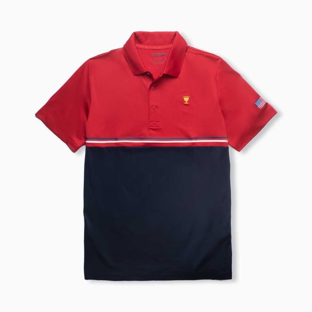 Lacoste Presidents Cup SPORT Polo Red / Navy Blue / White | VRI-465907