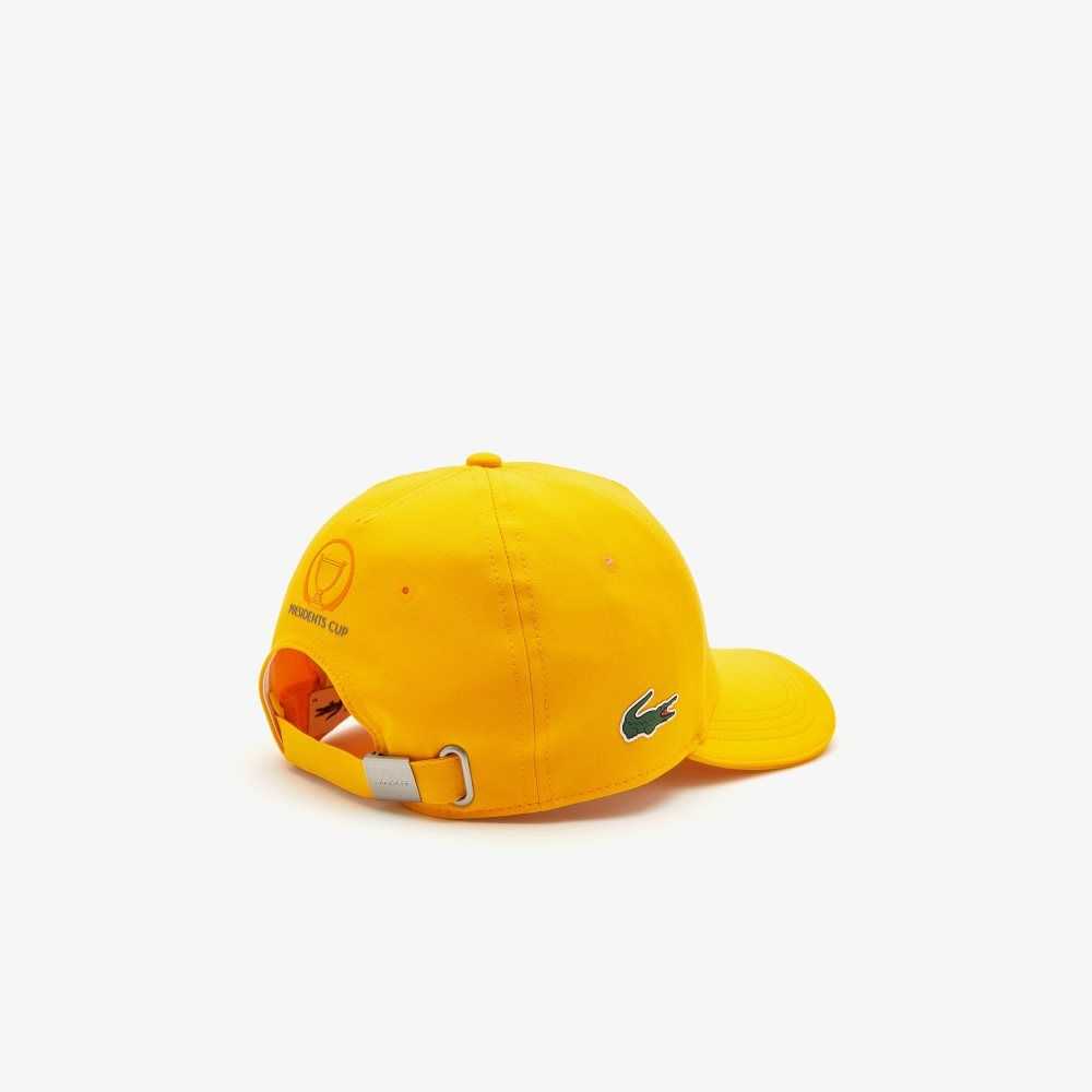 Lacoste Presidents Cup SPORT Stretch Taffeta Cap Orange | HUJ-104938