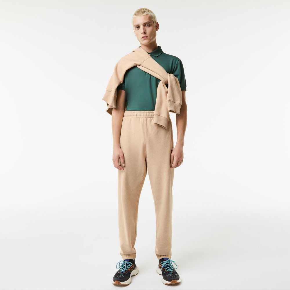 Lacoste Print Trackpants Beige | TSI-317908