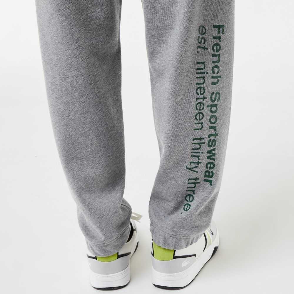 Lacoste Print Trackpants Grey Chine | KUF-563810