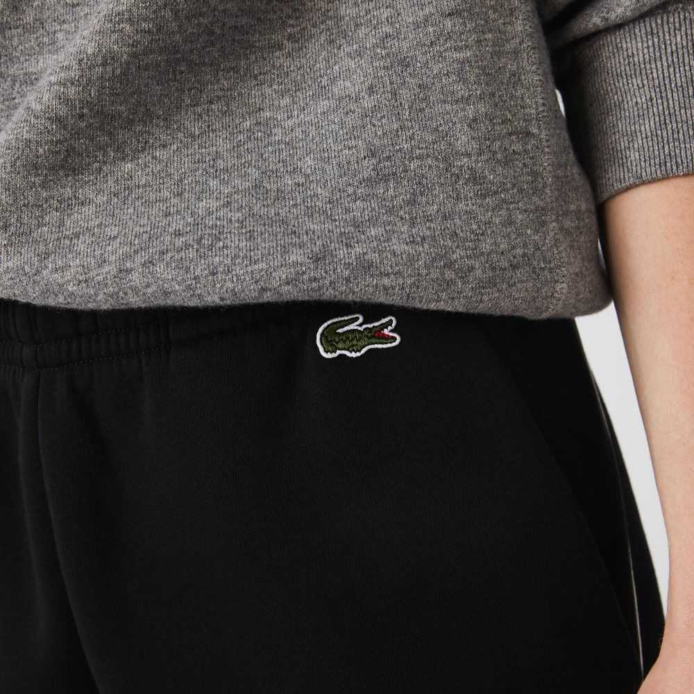 Lacoste Printed Bands Trackpants Black | LFS-312590