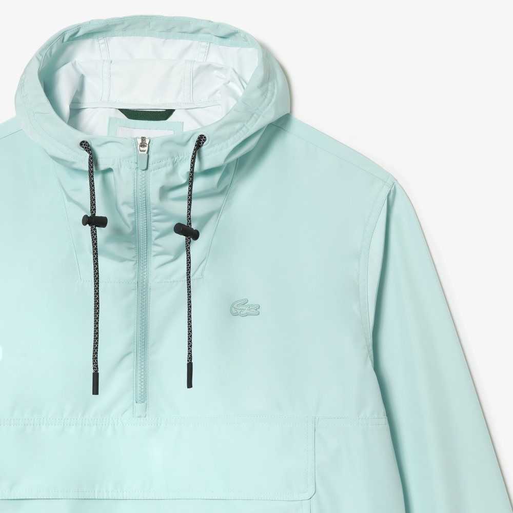 Lacoste Pull Over Hooded Jacket Mint | MES-936840