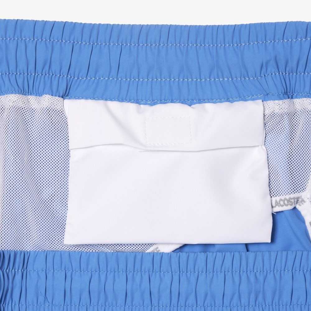 Lacoste Quick-Dry Swim Trunks with Integrated Lining Blue | NCU-160294