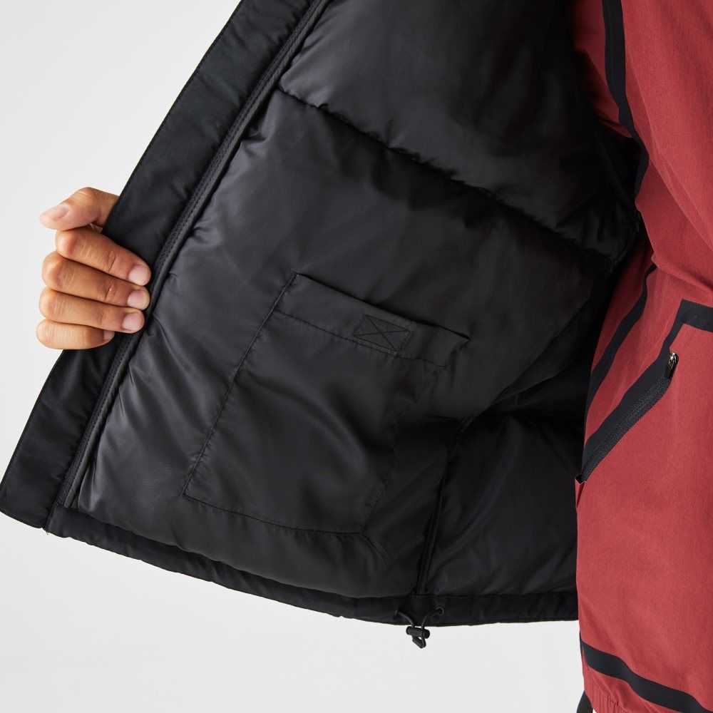 Lacoste Quilted Water-Repellent Jacket Black | CBU-963287