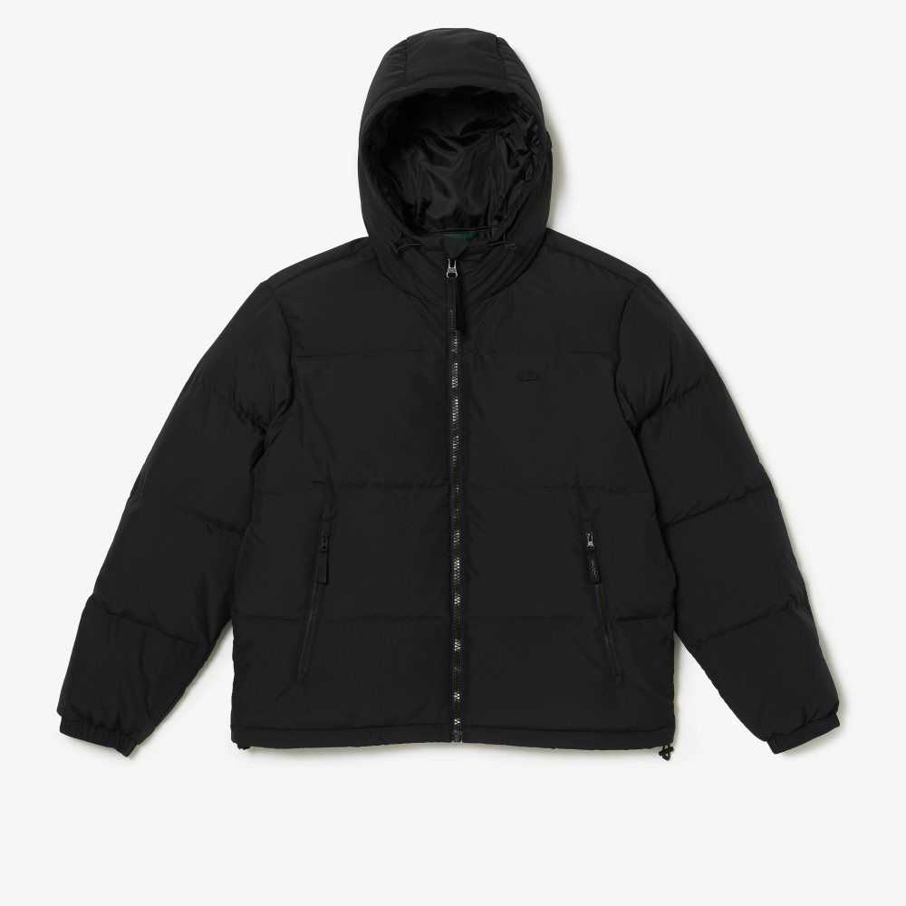 Lacoste Quilted Water-Repellent Jacket Black | CBU-963287