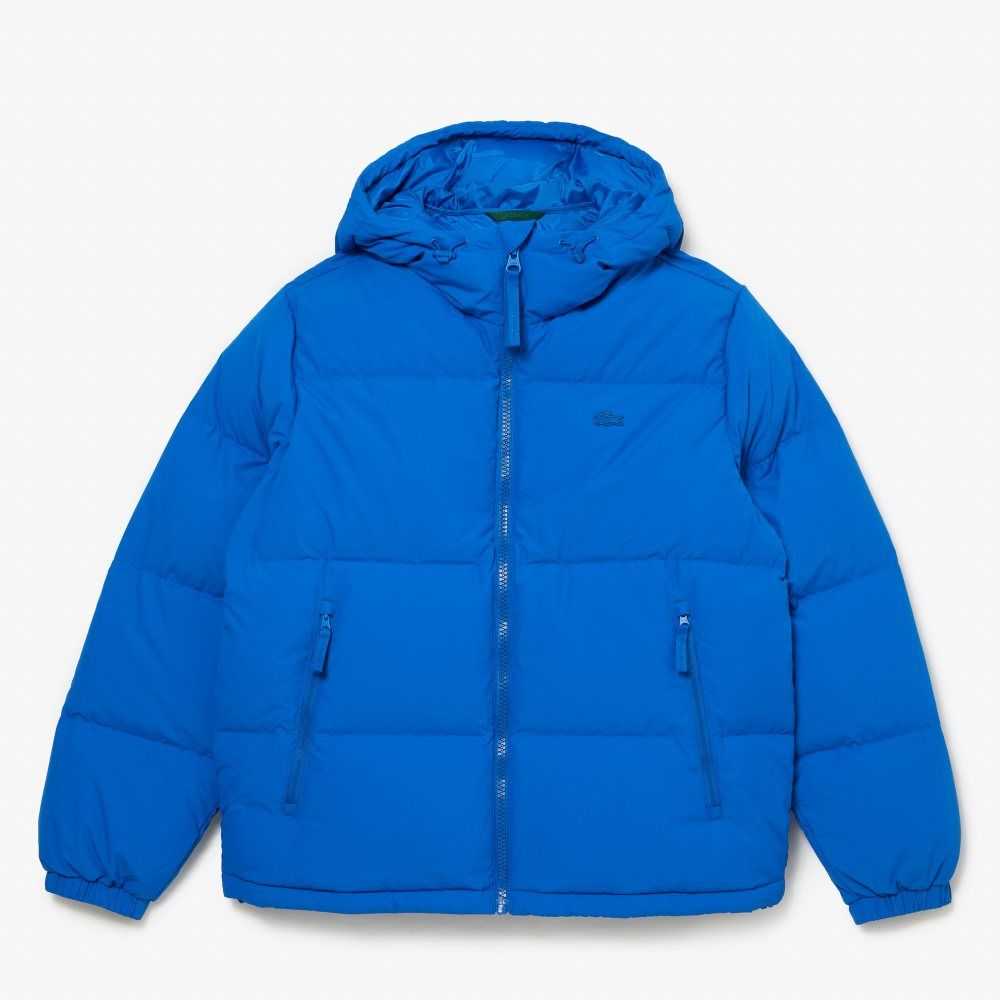 Lacoste Quilted Water-Repellent Jacket Blue | QWZ-123790