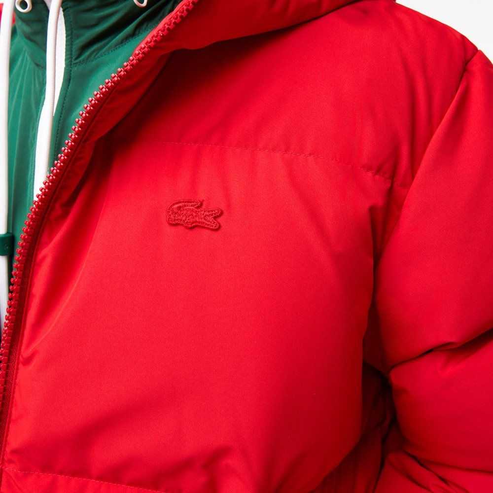 Lacoste Quilted Water-Repellent Jacket Red | RTU-859436