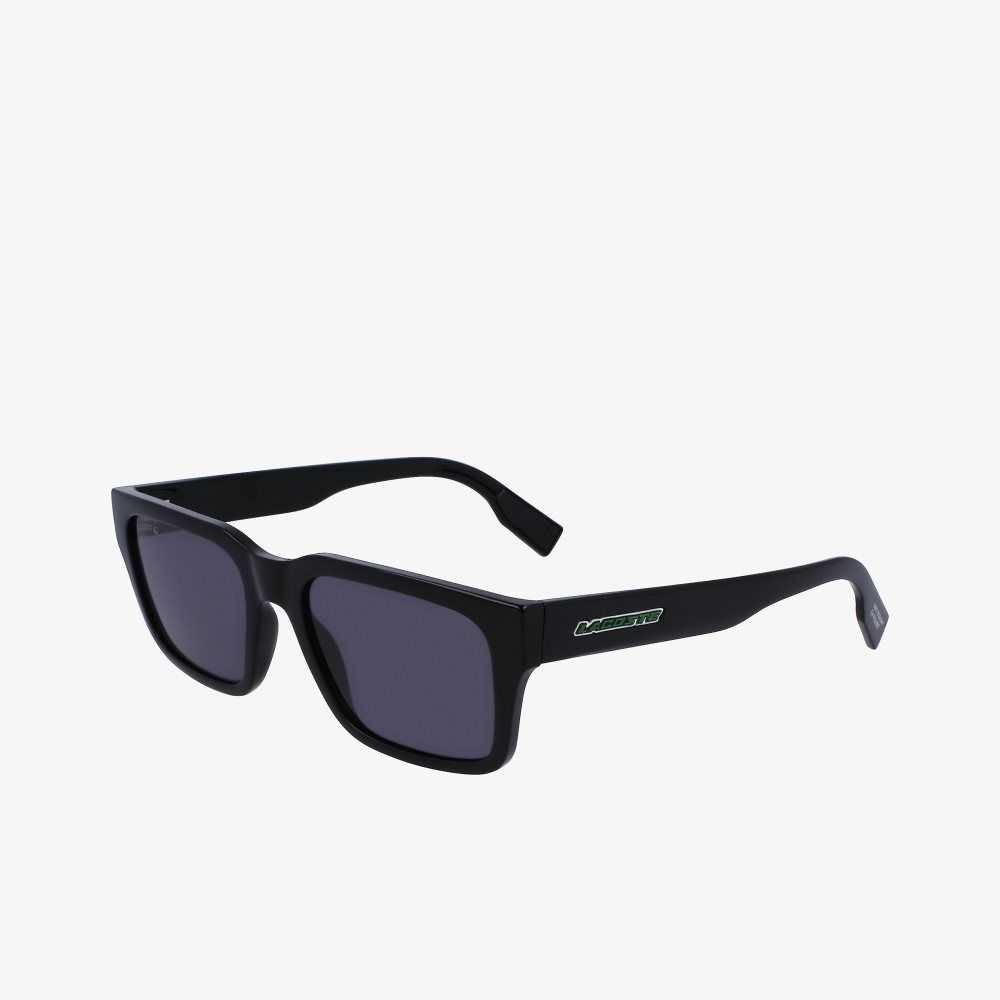 Lacoste Rectangle Active Sunglasses Matt Black | GQK-036198