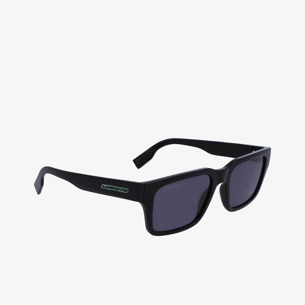 Lacoste Rectangle Active Sunglasses Matt Black | GQK-036198