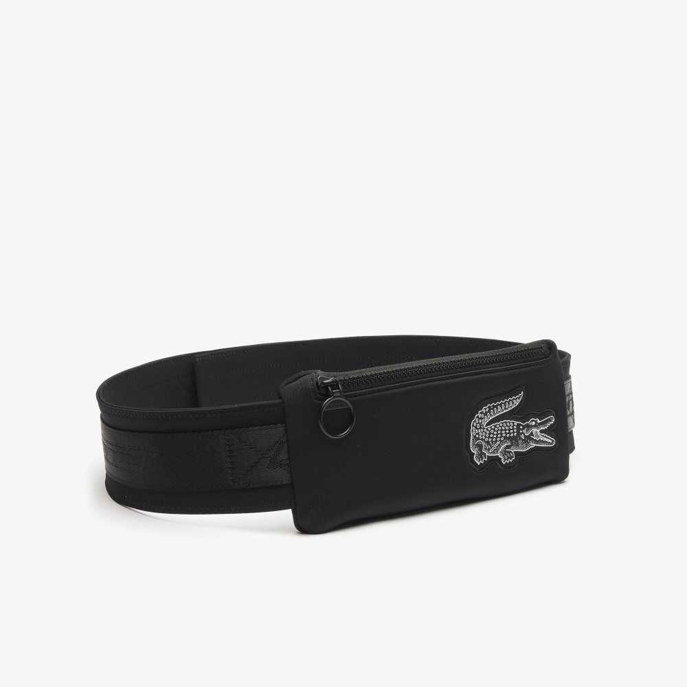 Lacoste Recycled Fiber Belt Bag Black | TFI-749021