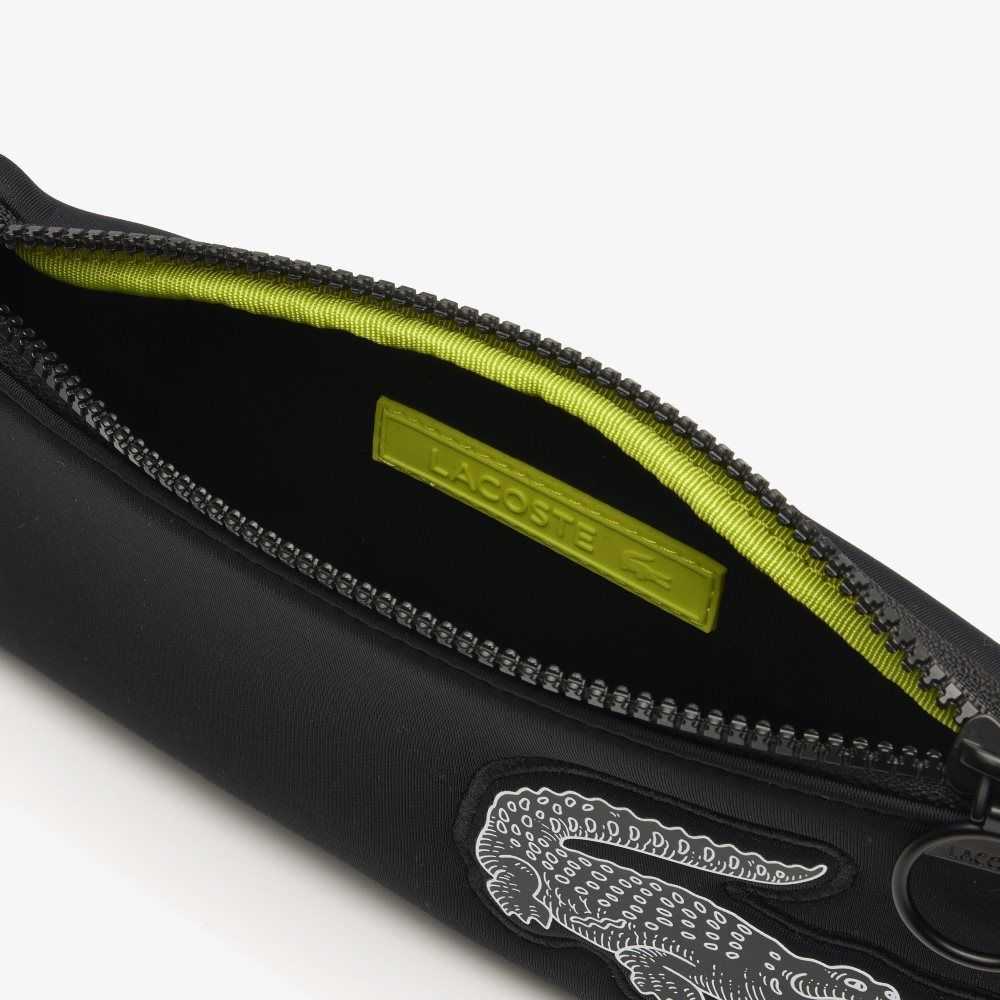 Lacoste Recycled Fiber Belt Bag Black | XWC-561083