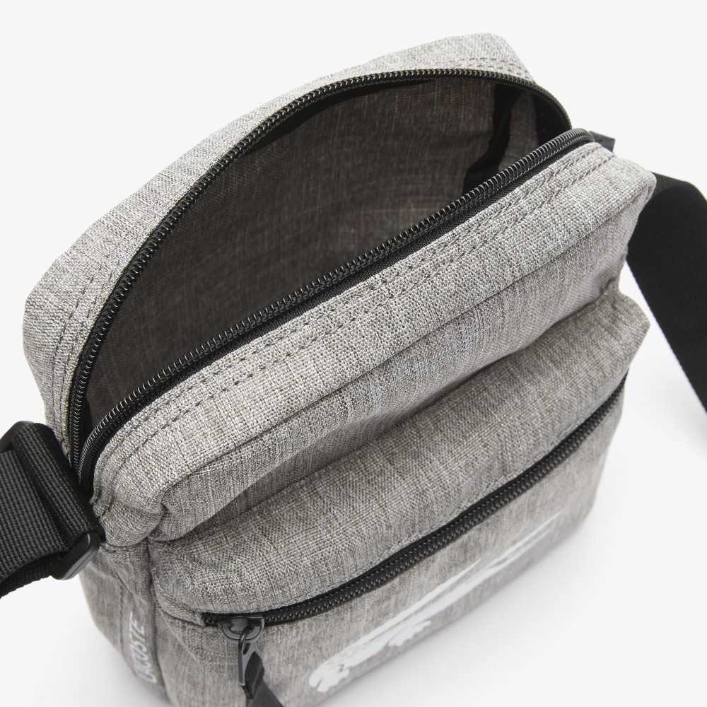 Lacoste Recycled Fiber Shoulder Bag Gris Chine | RZA-218053