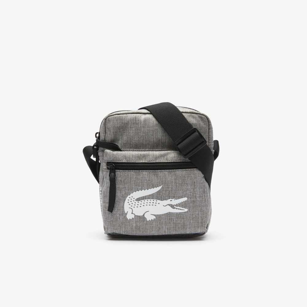 Lacoste Recycled Fiber Shoulder Bag Gris Chine | RZA-218053