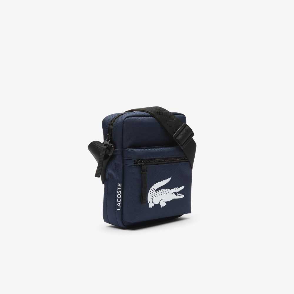 Lacoste Recycled Fiber Shoulder Bag Peacoat | KQP-951348