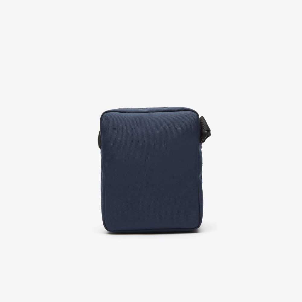 Lacoste Recycled Fiber Shoulder Bag Peacoat | KQP-951348