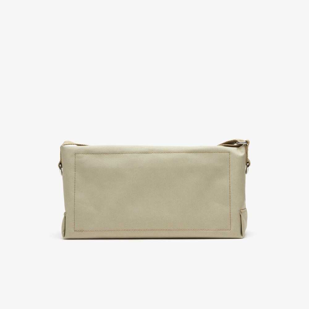 Lacoste Recycled Fiber Zipped Bag Brindille | KEN-046591