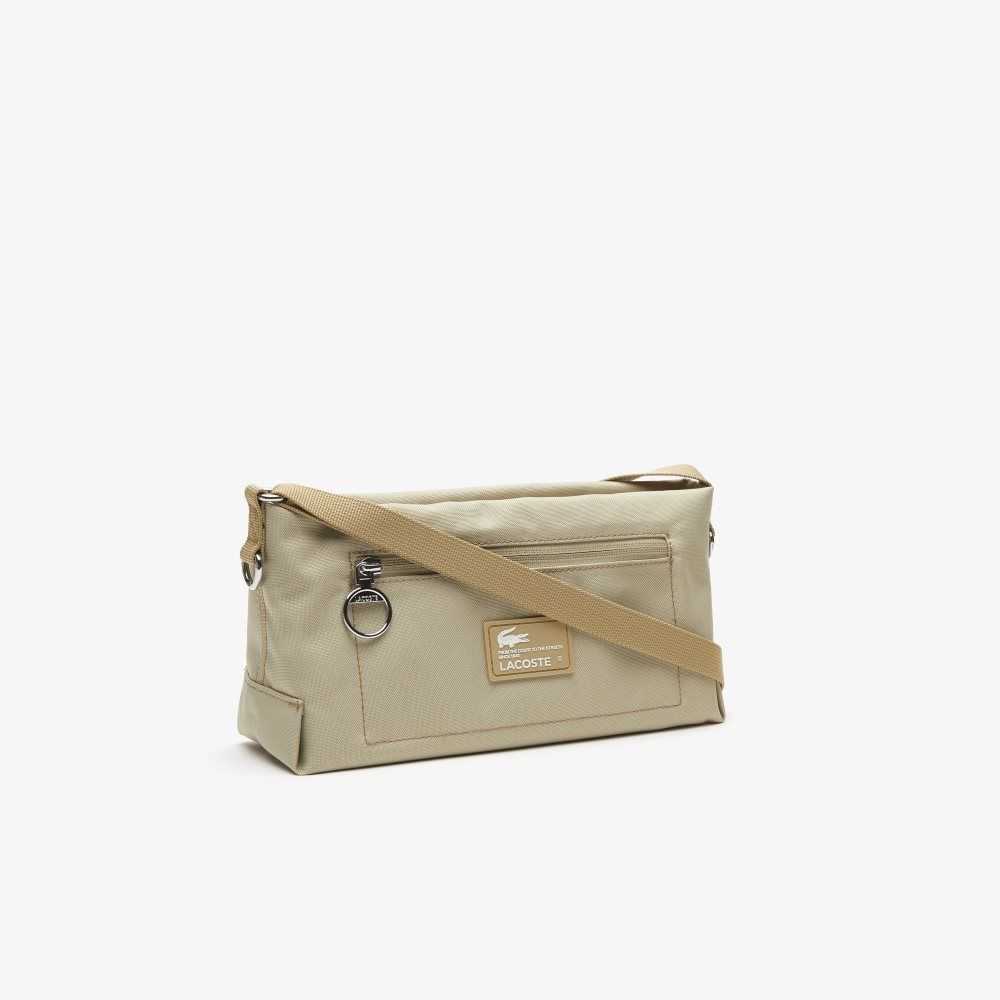 Lacoste Recycled Fiber Zipped Bag Brindille | KEN-046591