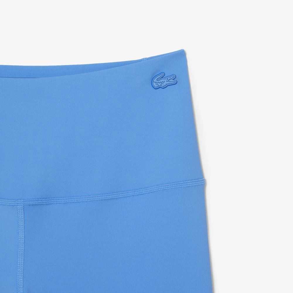 Lacoste Recycled Polyester Tapered Leggings Blue | TIG-906137