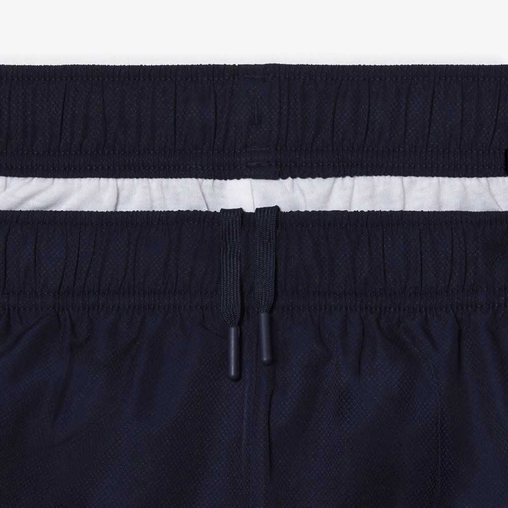 Lacoste Recycled Polyester Tennis Shorts Navy Blue | UPX-637429