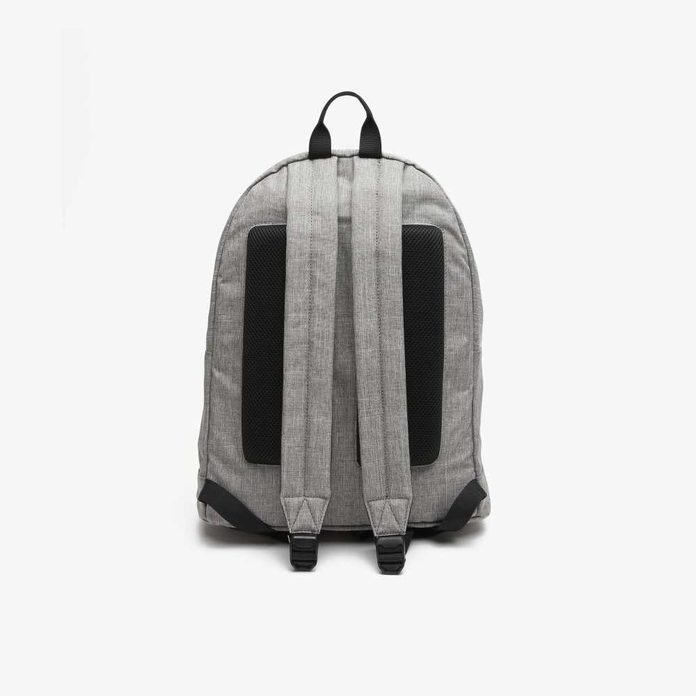 Lacoste Reflective Monogram Print Backpack Gris Chine Monogramme | ELO-410795