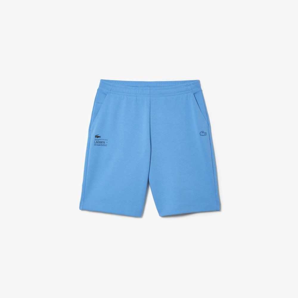 Lacoste Reflective Print Shorts Blue | RQK-478230