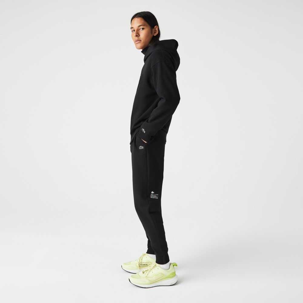 Lacoste Reflective Print Trackpants Black | ZMH-902857