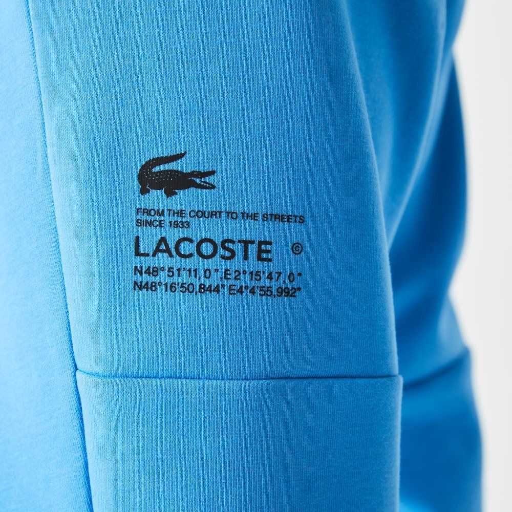 Lacoste Reflective Print Trackpants Blue | EQH-865730