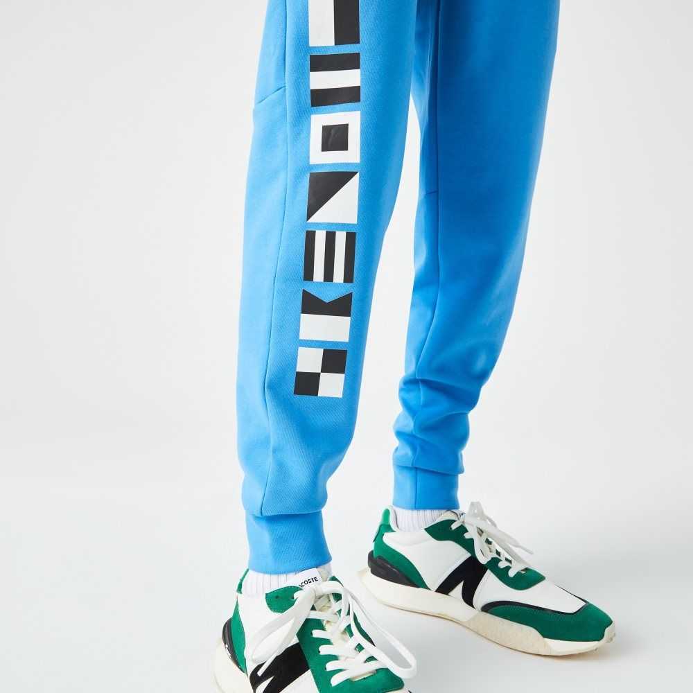 Lacoste Reflective Print Trackpants Blue | EQH-865730