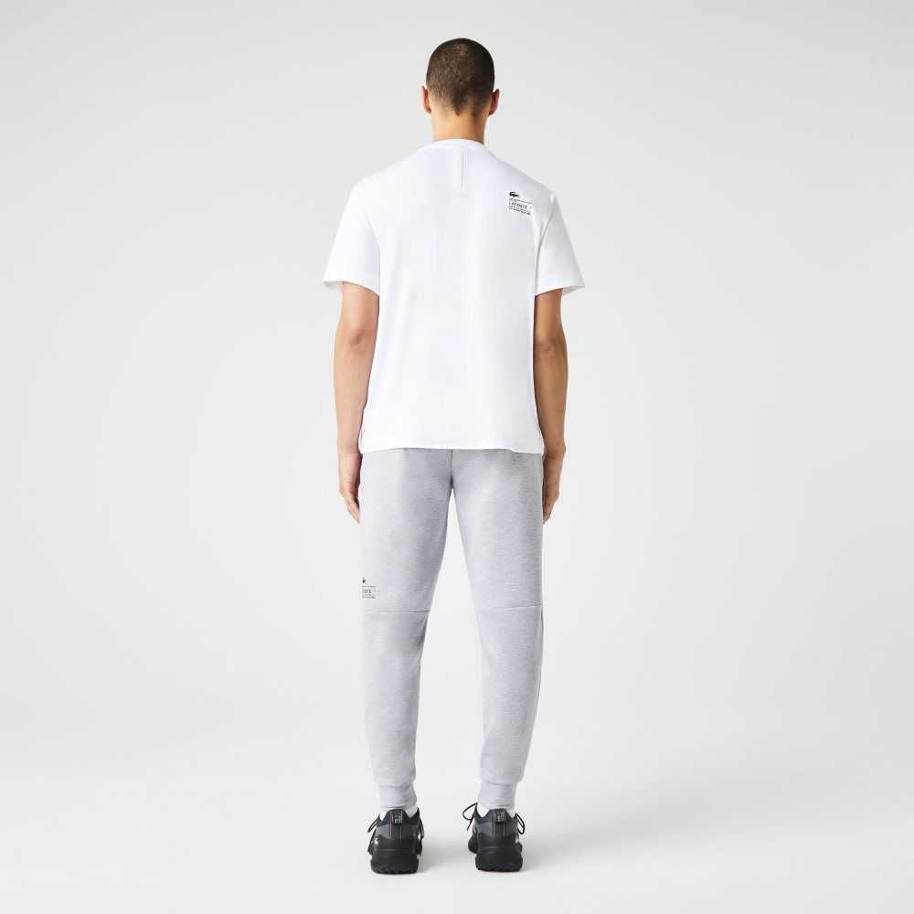 Lacoste Reflective Print Trackpants Grey Chine | GVL-568930