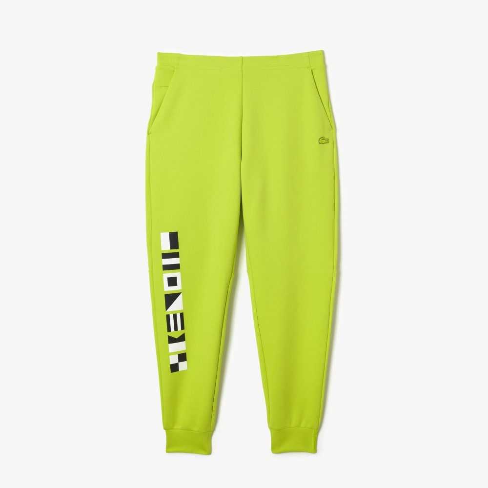 Lacoste Reflective Print Trackpants Yellow | QXD-802647