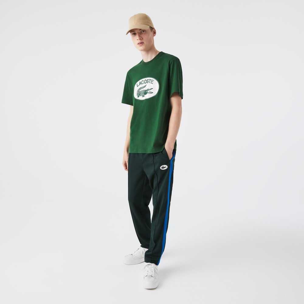 Lacoste Regular Fit Branded Monogram Print T-Shirt Green | JYM-907835