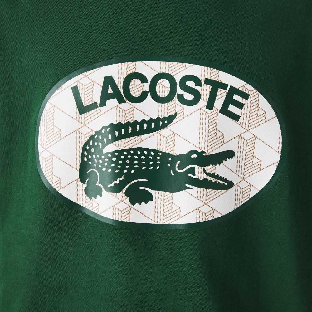 Lacoste Regular Fit Branded Monogram Print T-Shirt Green | JYM-907835