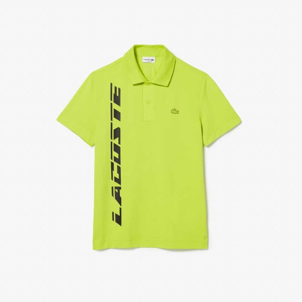 Lacoste Regular Fit Branded Pique Polo Yellow | HDS-305849