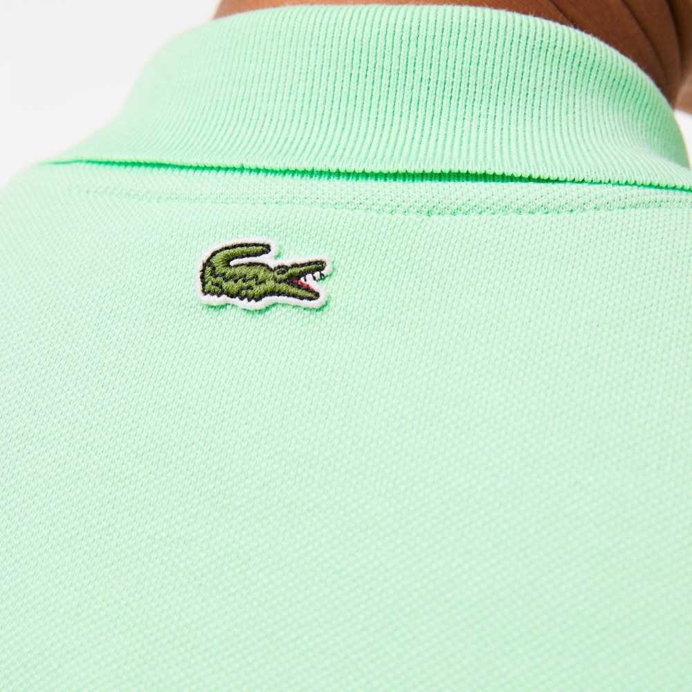 Lacoste Regular Fit Comic Badge Polo Light Green | SYN-487620