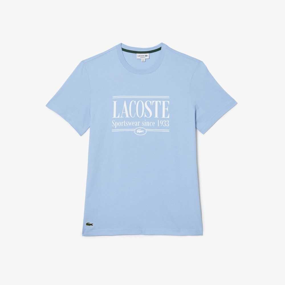 Lacoste Regular Fit Jersey T-Shirt Blue | BFJ-086451